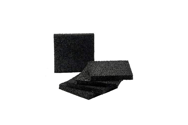 Universeel anti-tril mat van recycled rubber 100 x 100 x 10 mm 10 stuks 99AB1100 opstellingsmateriaal